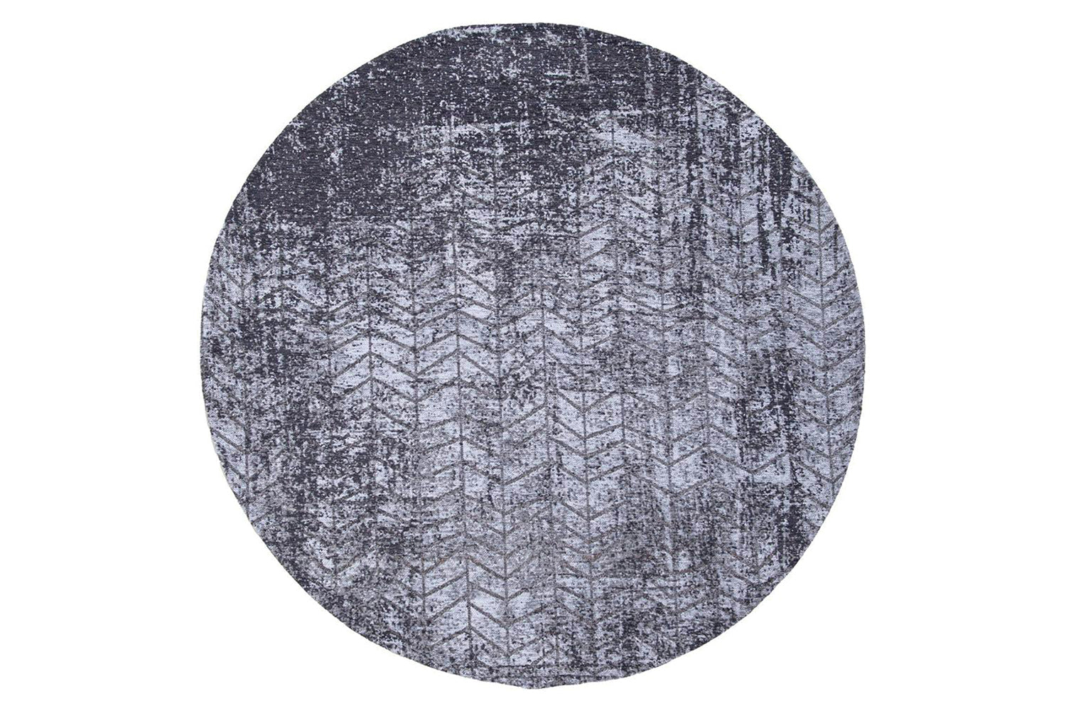 Louis De Poortere | Jacob's Ladder Eco Round Rug | Harlem Contrast | 140 x 140 cm