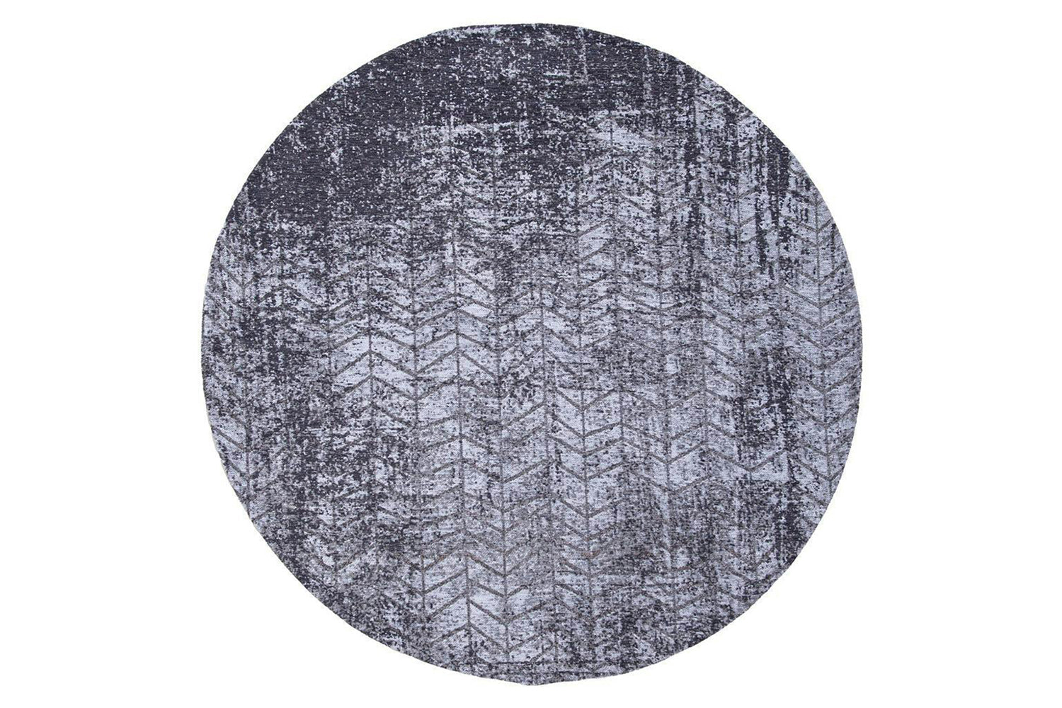 Louis De Poortere | Jacob's Ladder Eco Round Rug | Harlem Contrast | 240 x 240 cm