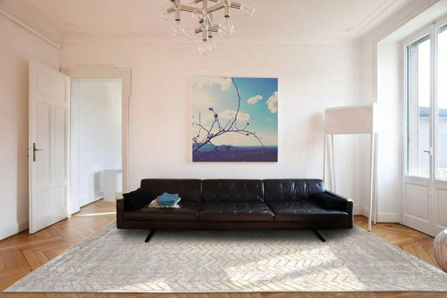Louis De Poortere | Jacob's Ladder Eco Rug | Beige | 80 x 150 cm-4