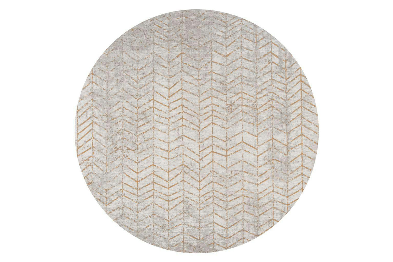 Louis De Poortere | Jacob's Ladder Eco Round Rug | Beige | 140 x 140 cm