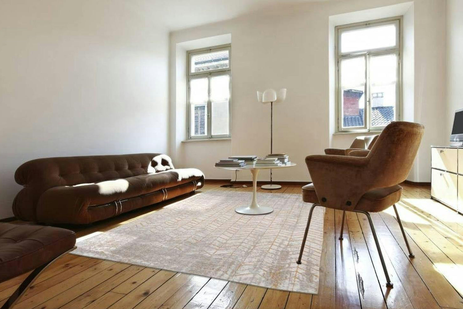 Louis De Poortere | Jacob's Ladder Eco Rug | Beige | 140 x 200 cm-2