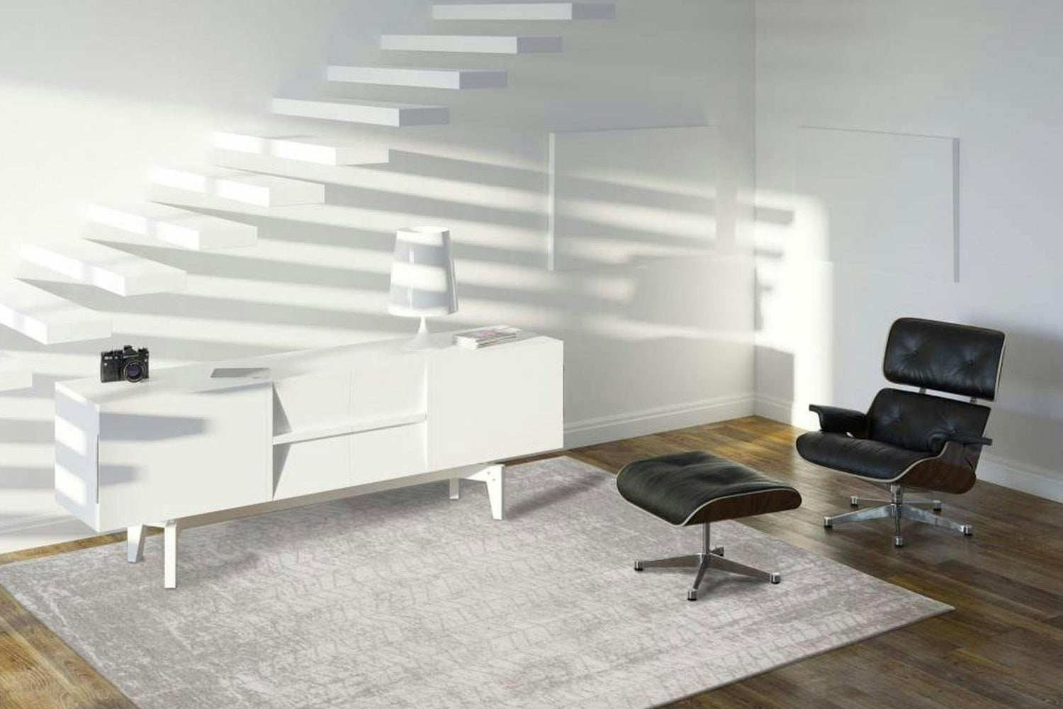 Louis De Poortere | Jacob's Ladder Eco Rug | Grey | 80 x 150 cm-2