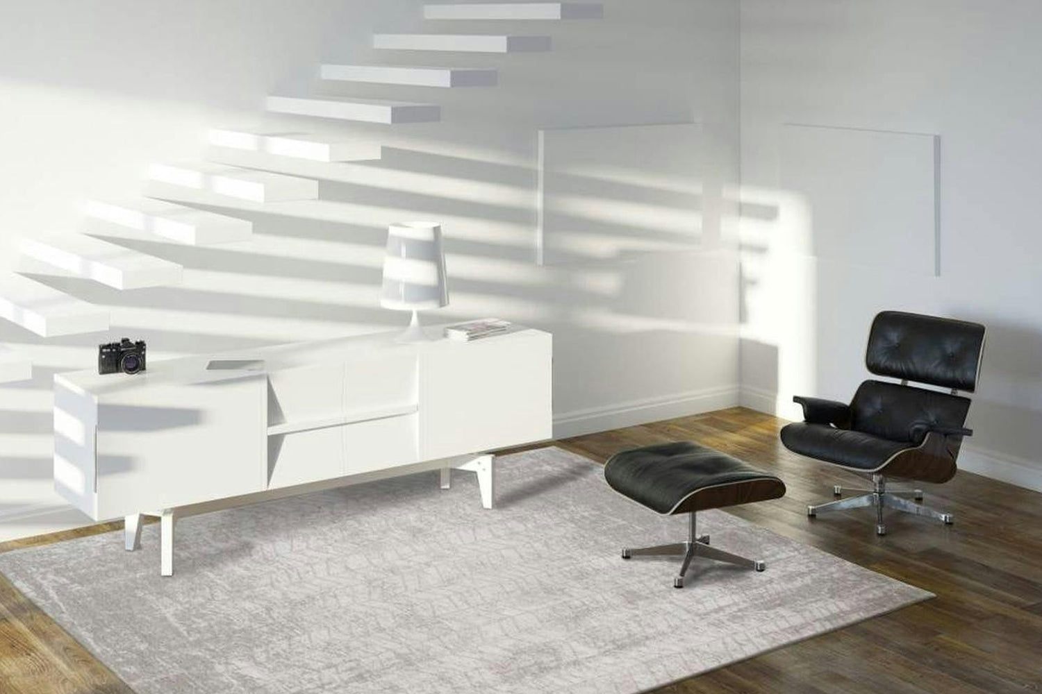 Louis De Poortere | Jacob's Ladder Eco Rug | Grey | 80 x 250 cm-2