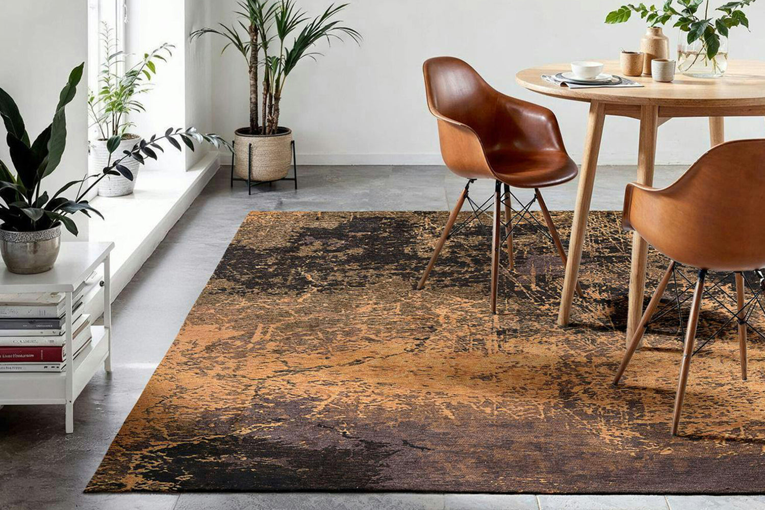 Louis De Poortere | Cracks Eco Rug | Orange | 80 x 150 cm-2