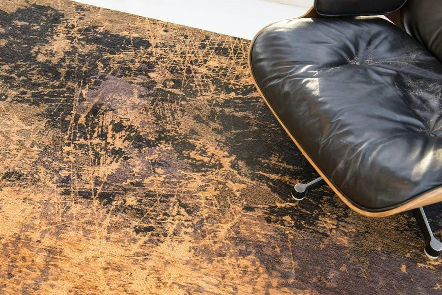 Louis De Poortere | Cracks Eco Rug | Orange | 140 x 200 cm-3