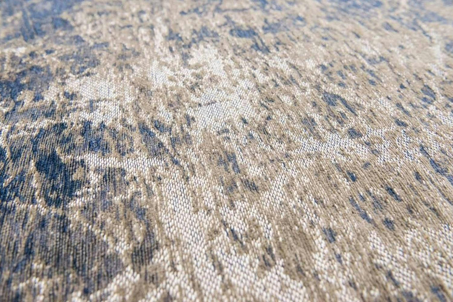 Louis De Poortere | Cracks Eco Round Rug | Blue | 240 x 240 cm-4