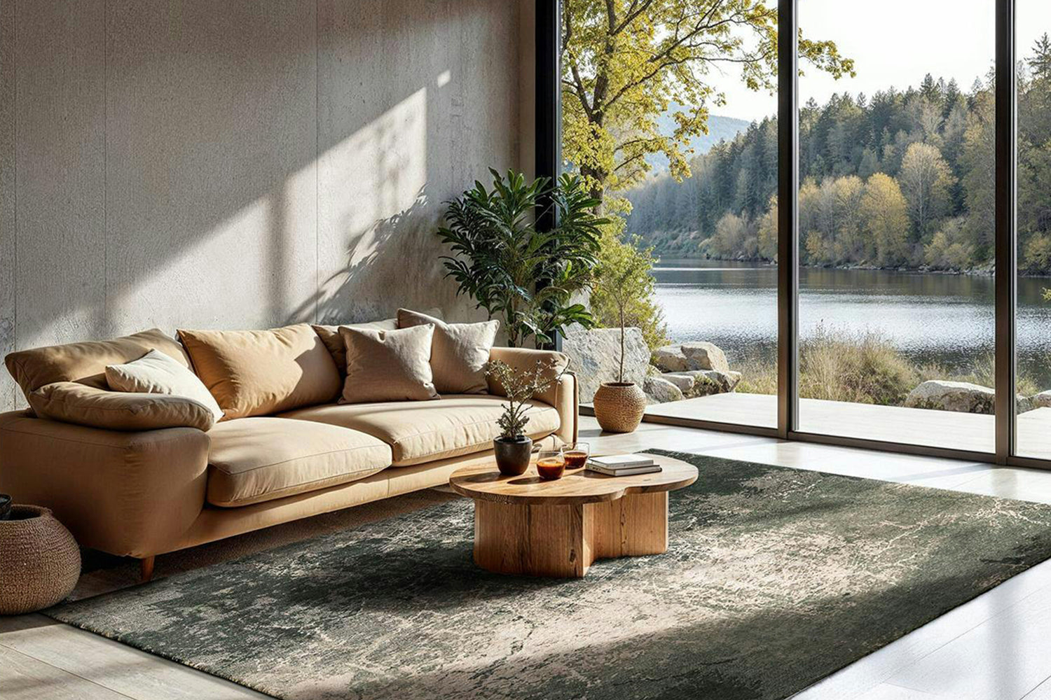 Louis De Poortere | Cracks Eco Rug | Green | 80 x 150 cm-2