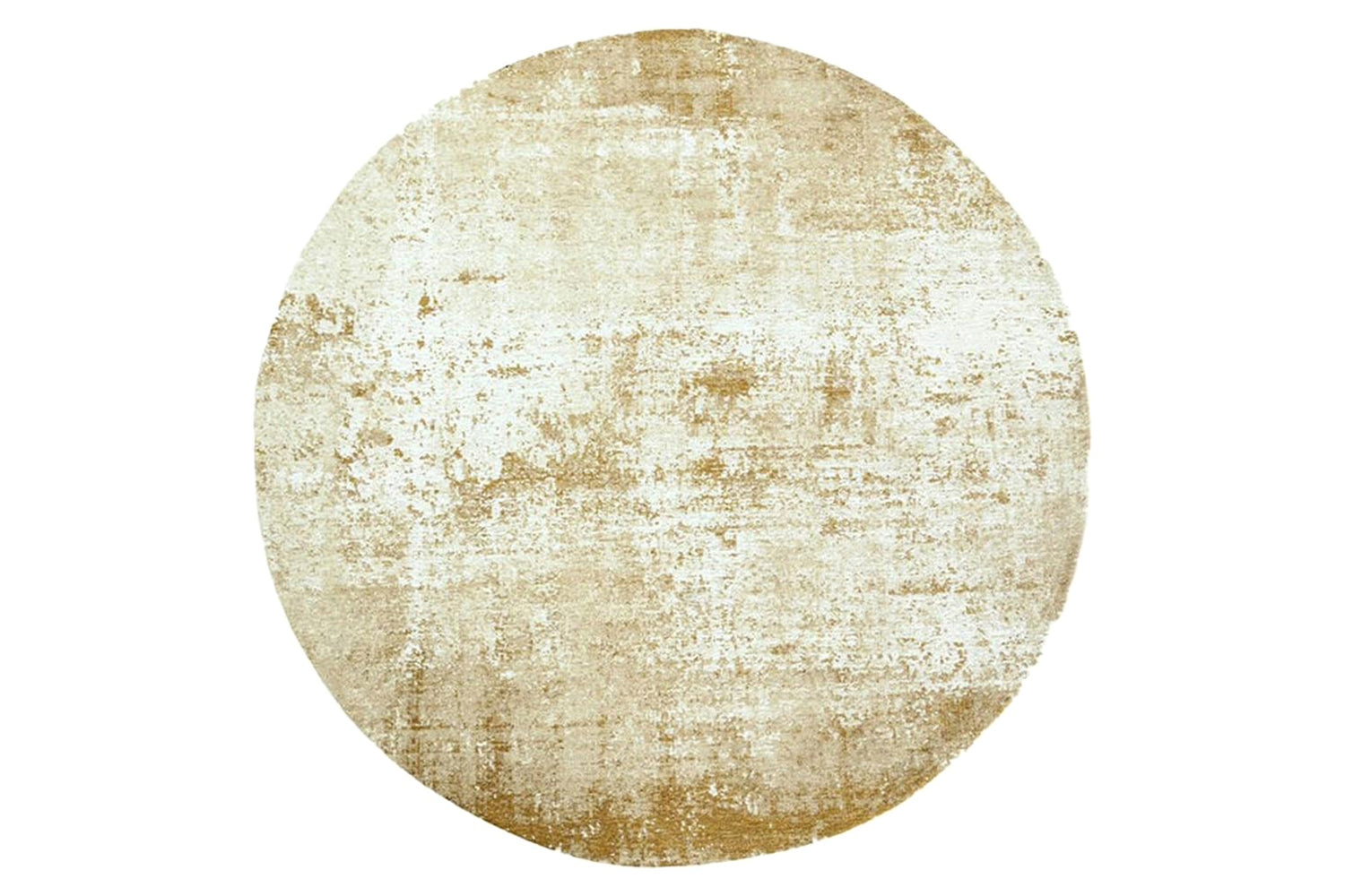 Louis De Poortere | Virgin Land Mercury Eco Round Rug | Yellow | 140 x 140 cm