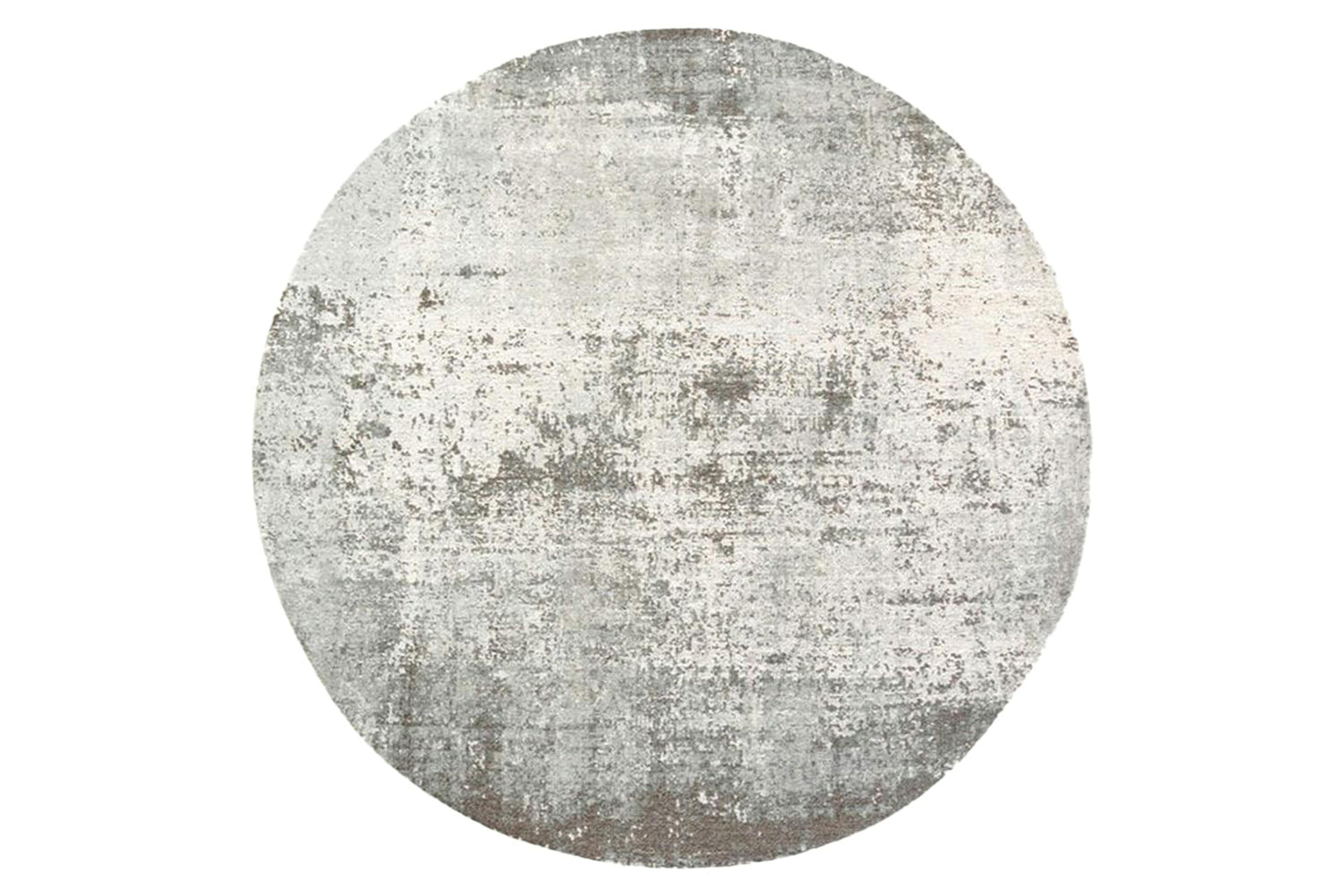 Louis De Poortere | Virgin Land Eco Round Rug | Grey | 140 x 140 cm
