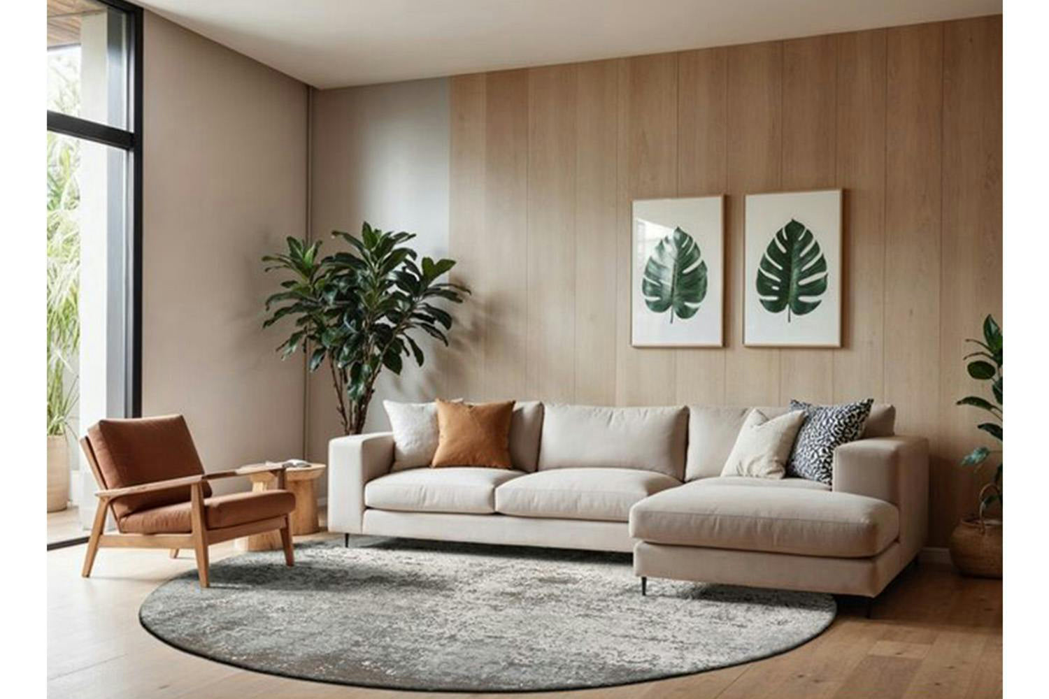 Louis De Poortere | Virgin Land Eco Round Rug | Grey | 140 x 140 cm-2