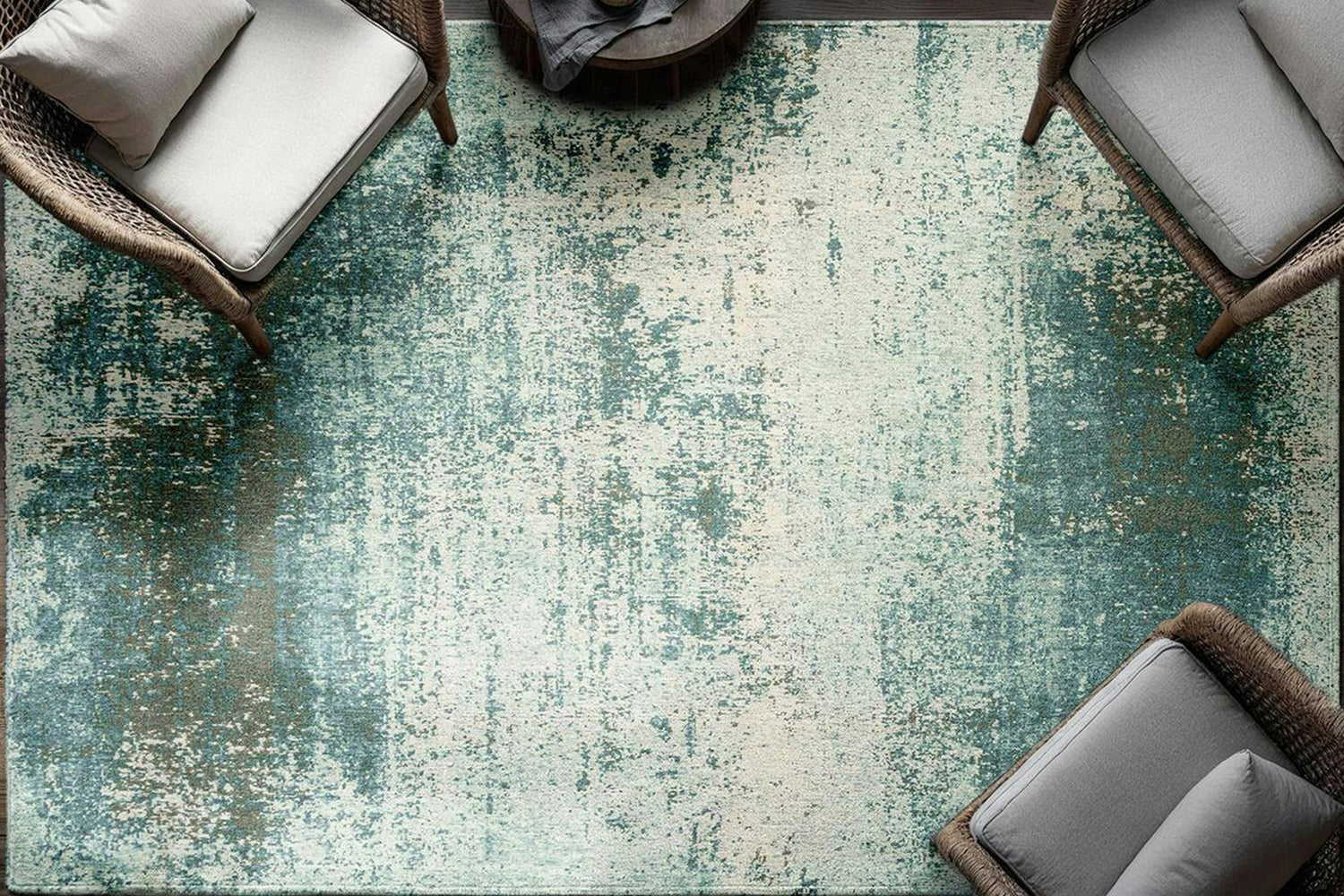 Louis De Poortere | Virgin Land Eco Rug | Blue | 80 x 150 cm-2