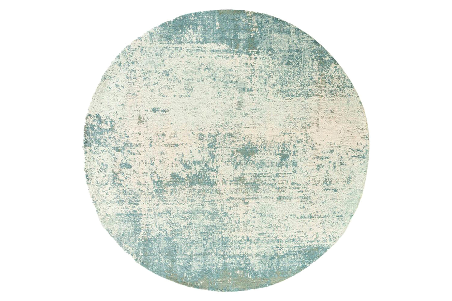 Louis De Poortere | Virgin Land Eco Round Rug | Blue | 140 x 140 cm