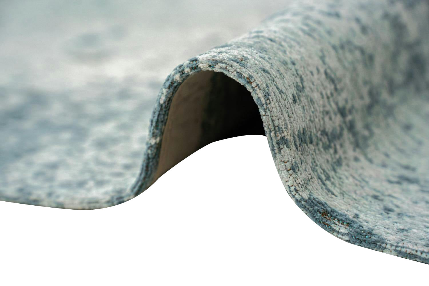 Louis De Poortere | Virgin Land Eco Round Rug | Blue | 240 x 240 cm-4