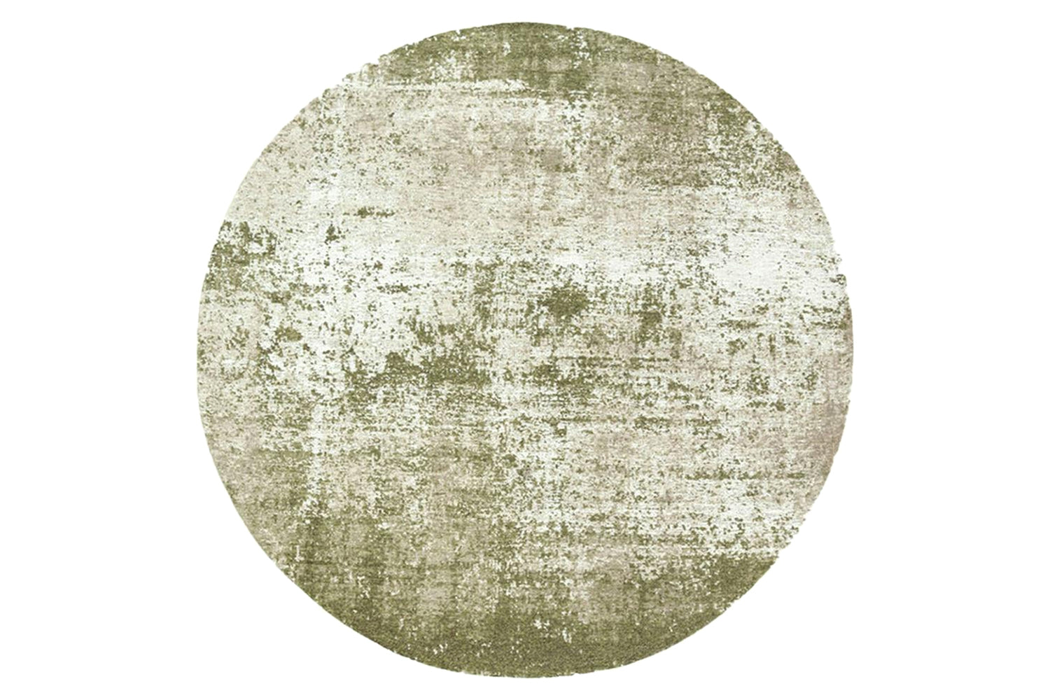 Louis De Poortere | Virgin Land Uranus Eco Round Rug | Green | 140 x 140 cm