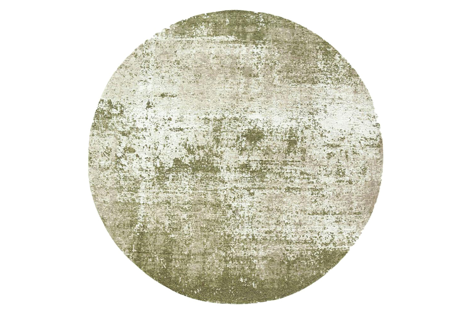 Louis De Poortere | Virgin Land Uranus Eco Round Rug | Green | 240 x 240 cm