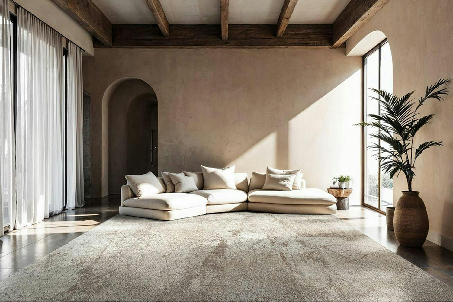 Louis De Poortere | Sol Albatre Eco Rug | Grey | 140 x 200 cm-2