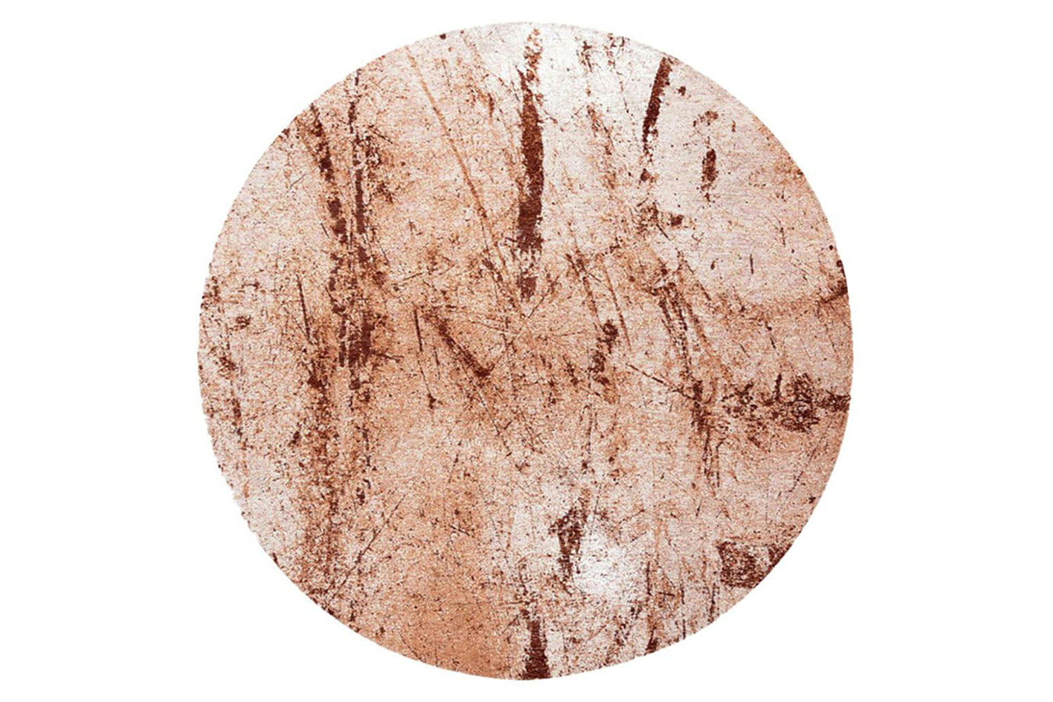 Louis De Poortere | Sol Tandoori Eco Round Rug | Orange | 140 x 140 cm