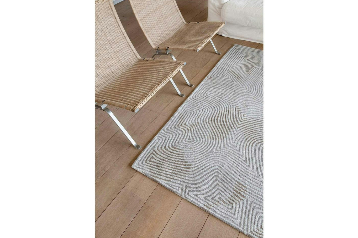 Louis De Poortere | Coral Indoor Eco Rug | Oyster White | 80 x 150 cm-2