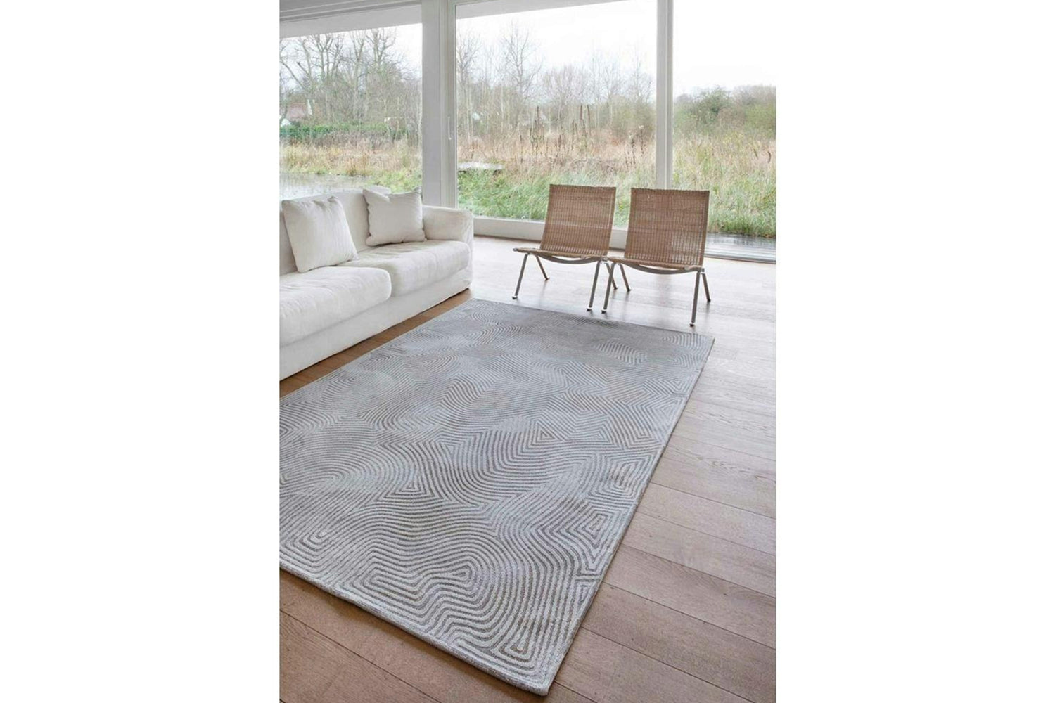 Louis De Poortere | Coral Indoor Eco Rug | Oyster White | 80 x 150 cm-3