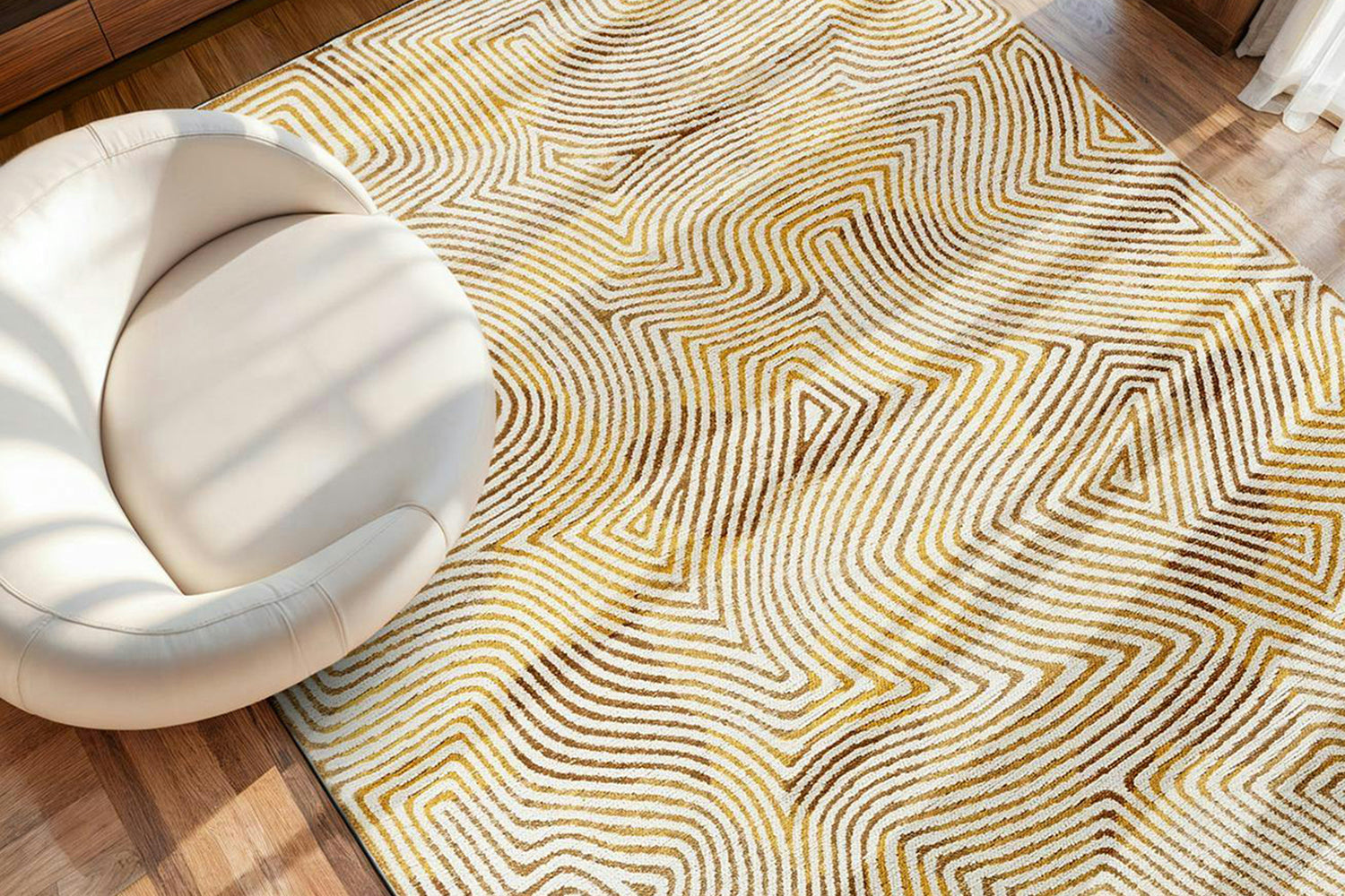 Louis De Poortere | Coral Indoor Eco Rug | Yellow | 80 x 150 cm-2