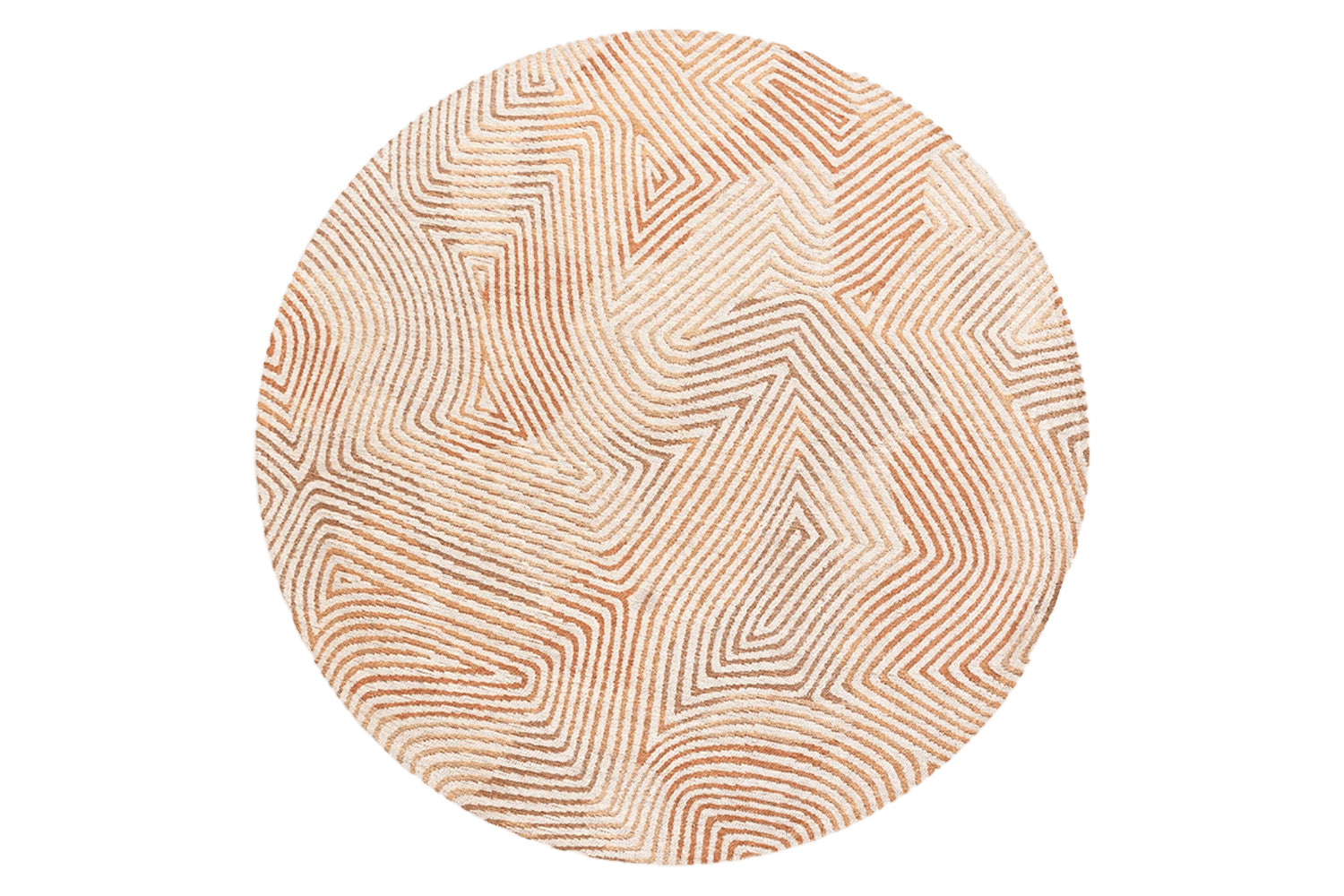 Louis De Poortere | Coral Indoor Eco Round Rug | Red | 140 x 140 cm