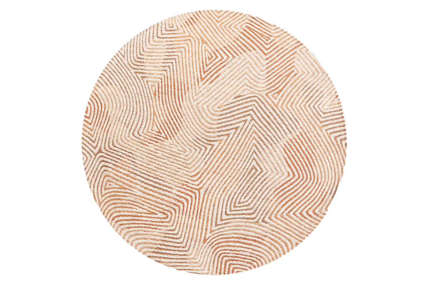 Louis De Poortere | Coral Indoor Eco Round Rug | Red | 240 x 240 cm