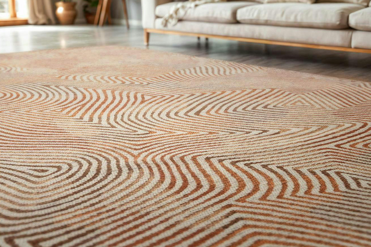 Louis De Poortere | Coral Indoor Eco Rug | Red | 240 x 340 cm-4