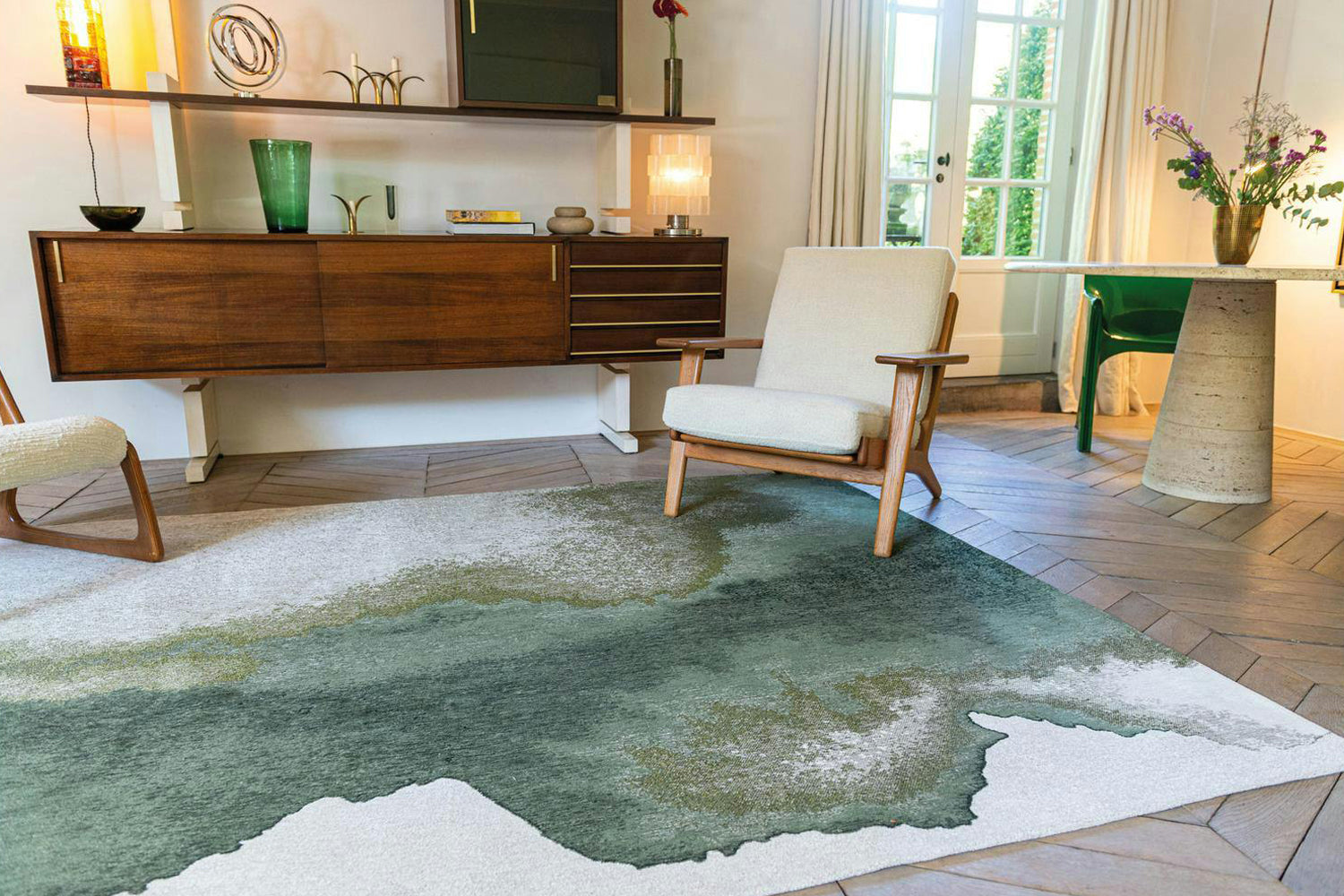 Louis De Poortere | Lagoon Eco Rug | Palm Green | 80 x 150 cm-2