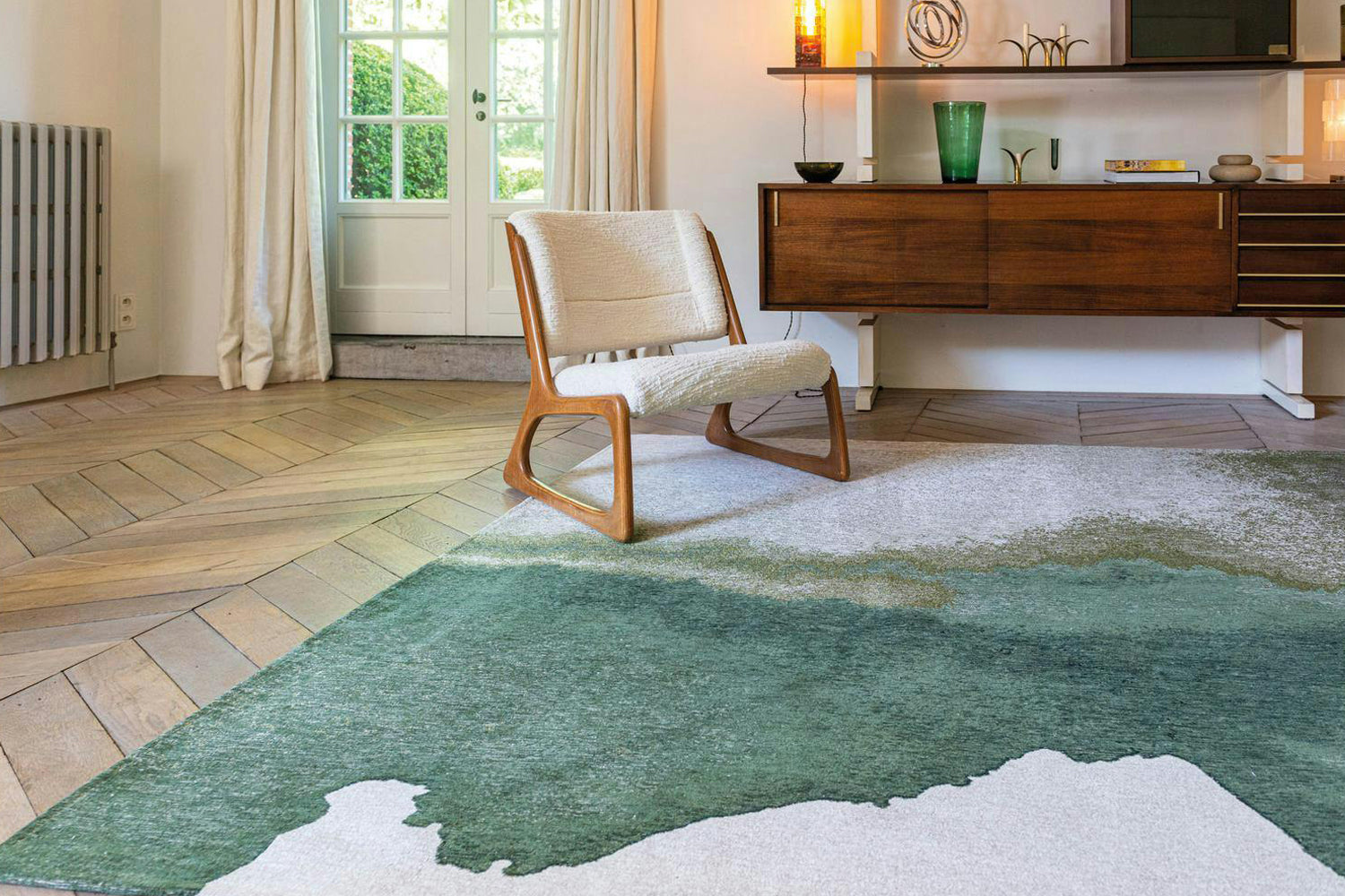 Louis De Poortere | Lagoon Eco Rug | Palm Green | 80 x 150 cm-5