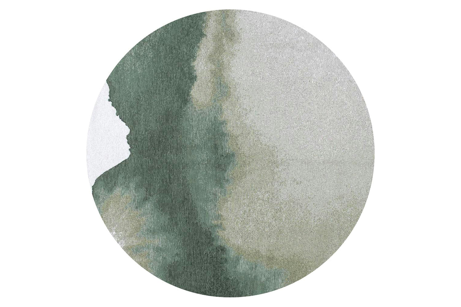 Louis De Poortere | Lagoon Eco Round Rug | Palm Green | 140 x 140 cm