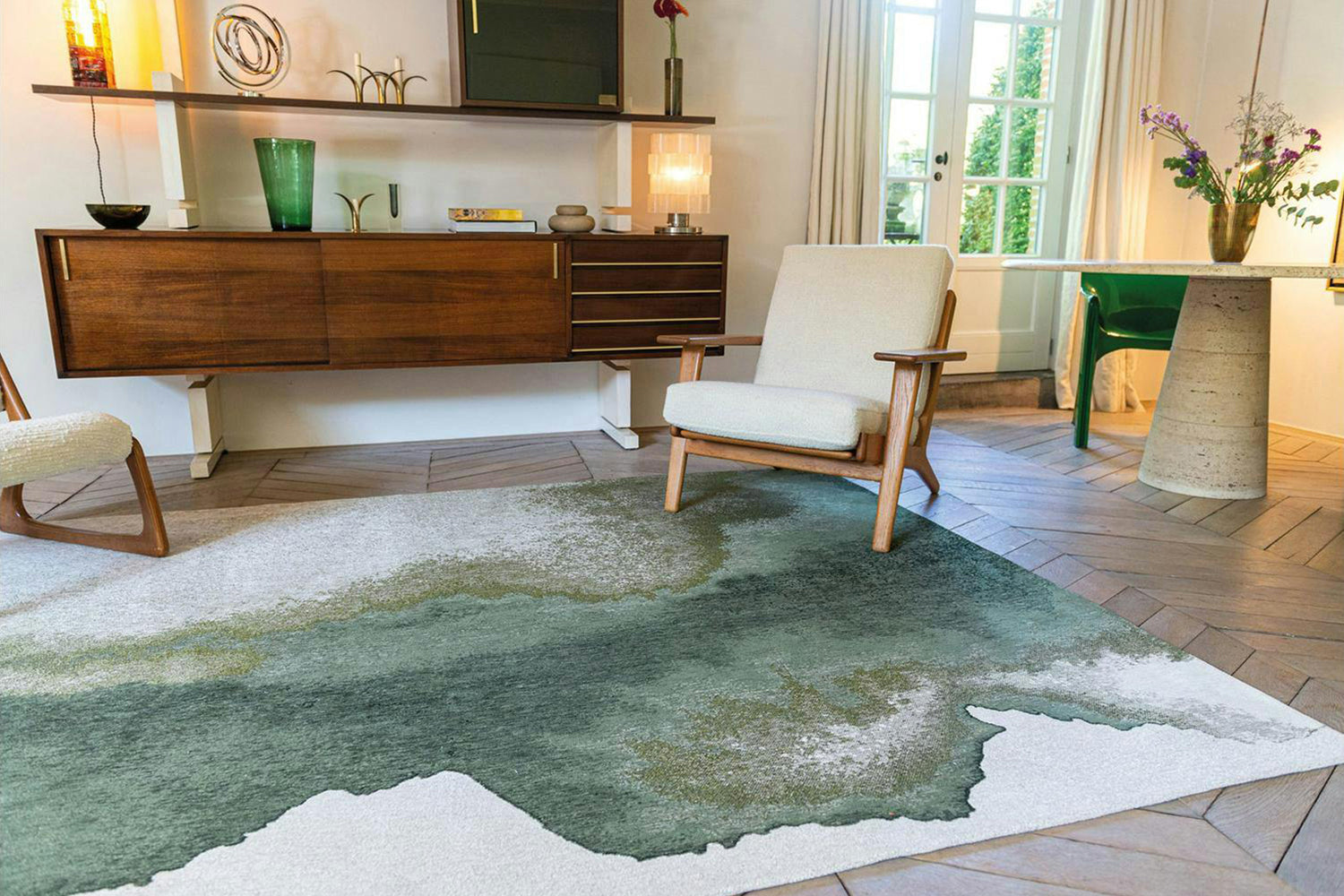 Louis De Poortere | Lagoon Eco Rug | Palm Green | 200 x 280 cm-3