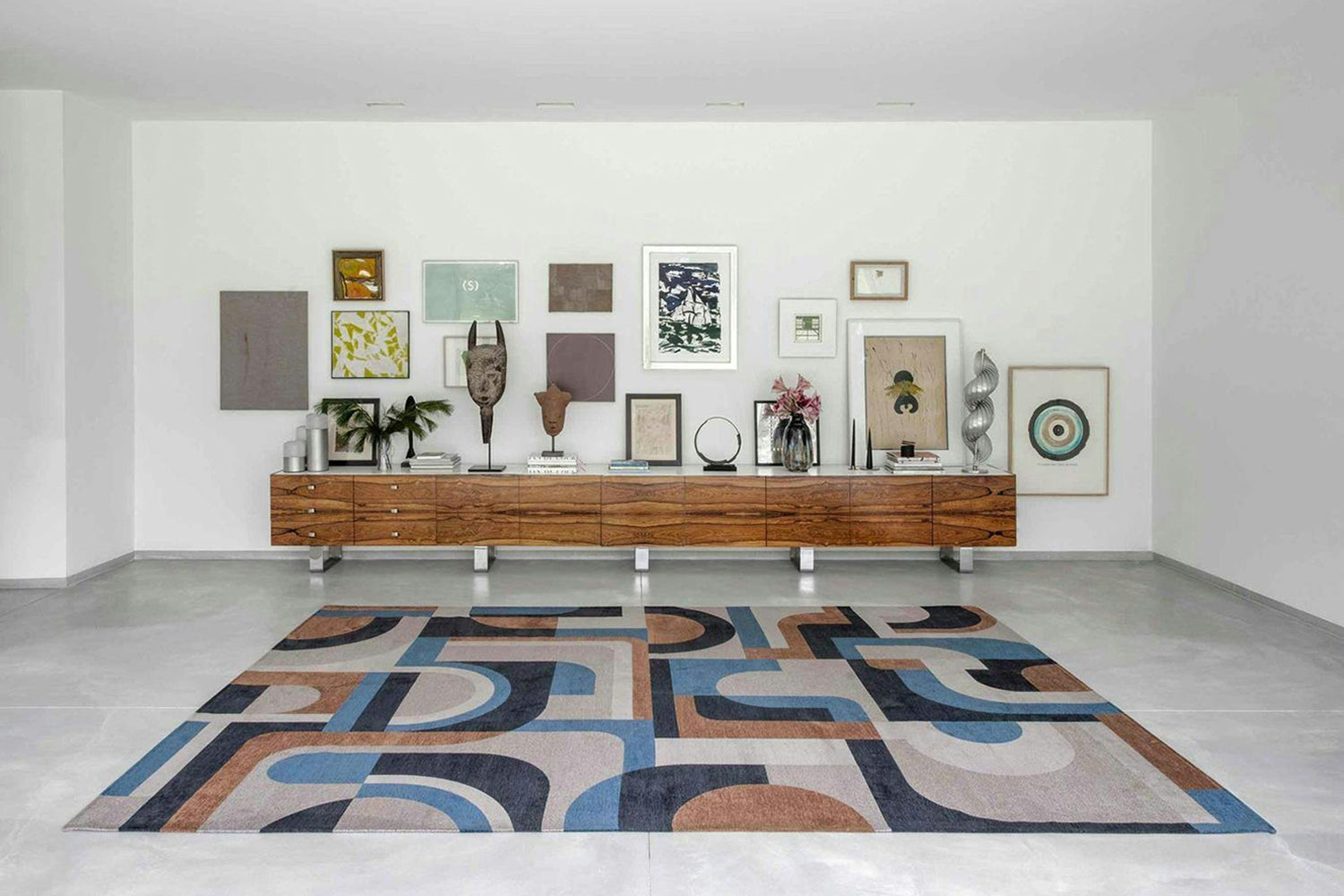 Louis De Poortere | Module Eco Rug | Camel Blue | 80 x 250 cm-2