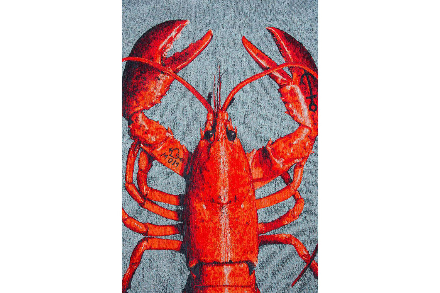 Louis De Poortere | Lobster Steam Indoor Eco Rug | Red/Grey |140 x 200 cm-4