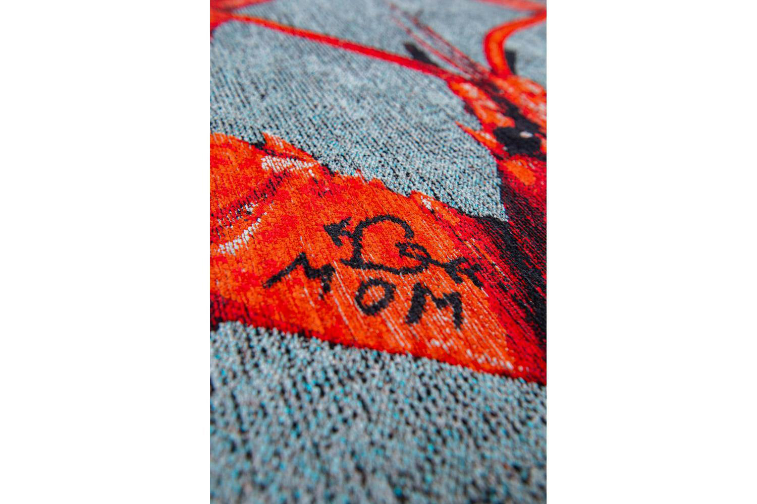 Louis De Poortere | Lobster Steam Indoor Eco Rug | Red/Grey | 200 x 280 cm-5