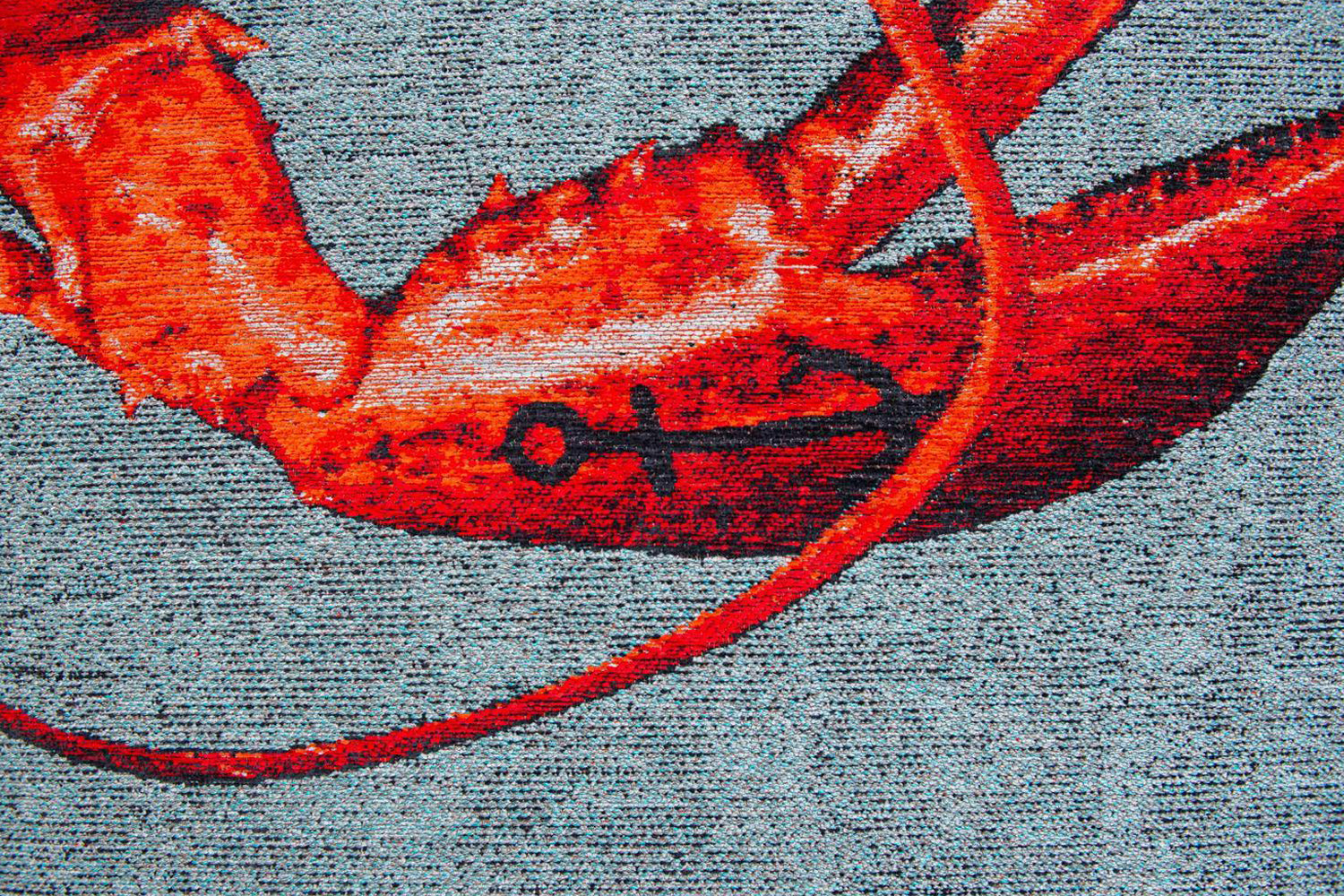 Louis De Poortere | Lobster Steam Indoor Eco Round Rug | Red/Grey | 240 x 240 cm-5