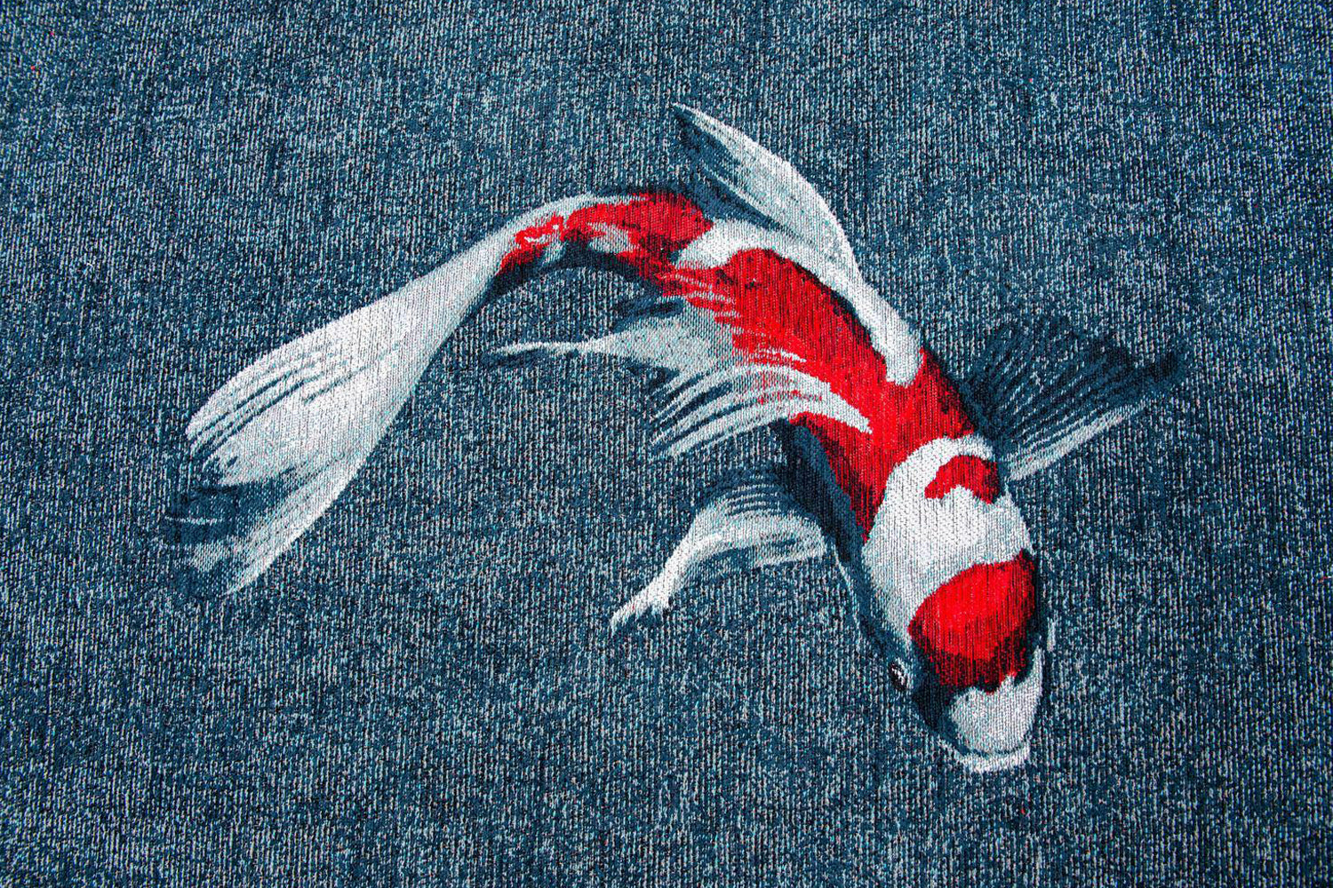 Louis De Poortere | Koi Indoor Eco Rug | Blue | 100 x 140 cm-4