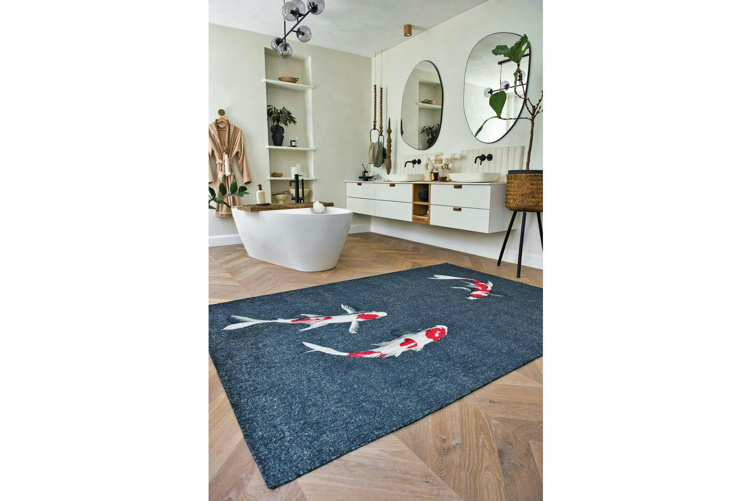 Louis De Poortere | Koi Indoor Eco Rug | Blue | 240 x 340 cm-2