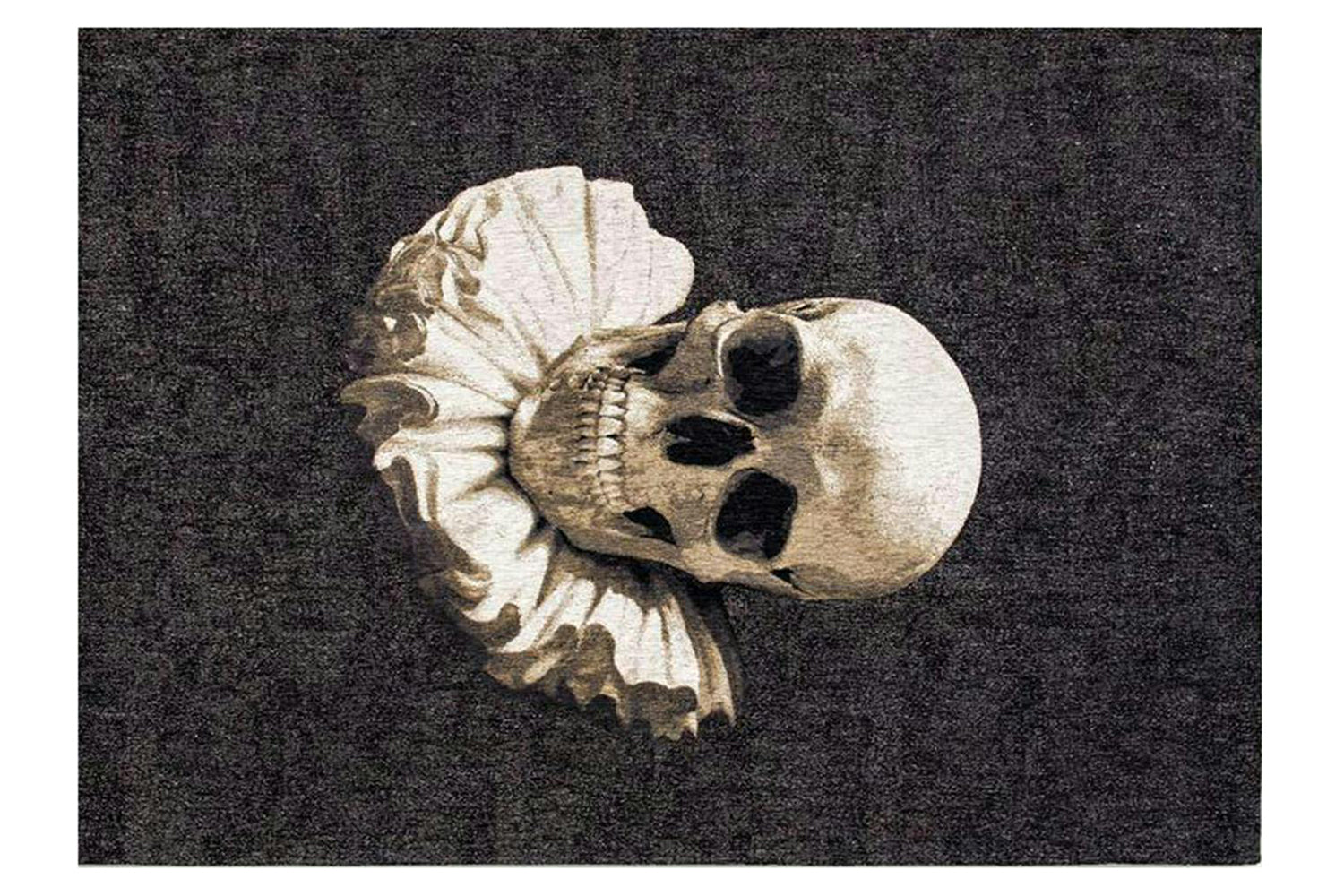 Louis De Poortere | Momento Mori Funny Bones Eco Rug | Black | 200 x 280 cm