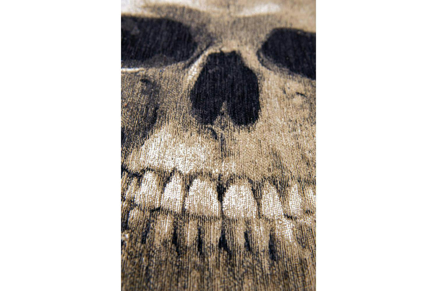 Louis De Poortere | Momento Mori Funny Bones Eco Round Rug | Black | 240 x 240 cm-2