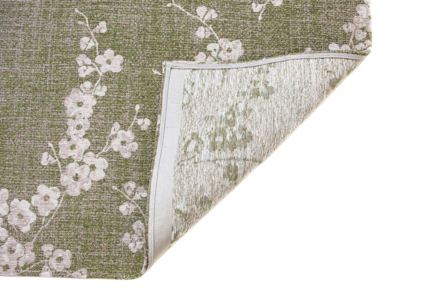 Louis De Poortere | Sakura Wet Garden Eco Rug | Green | 80 x 150 cm-5