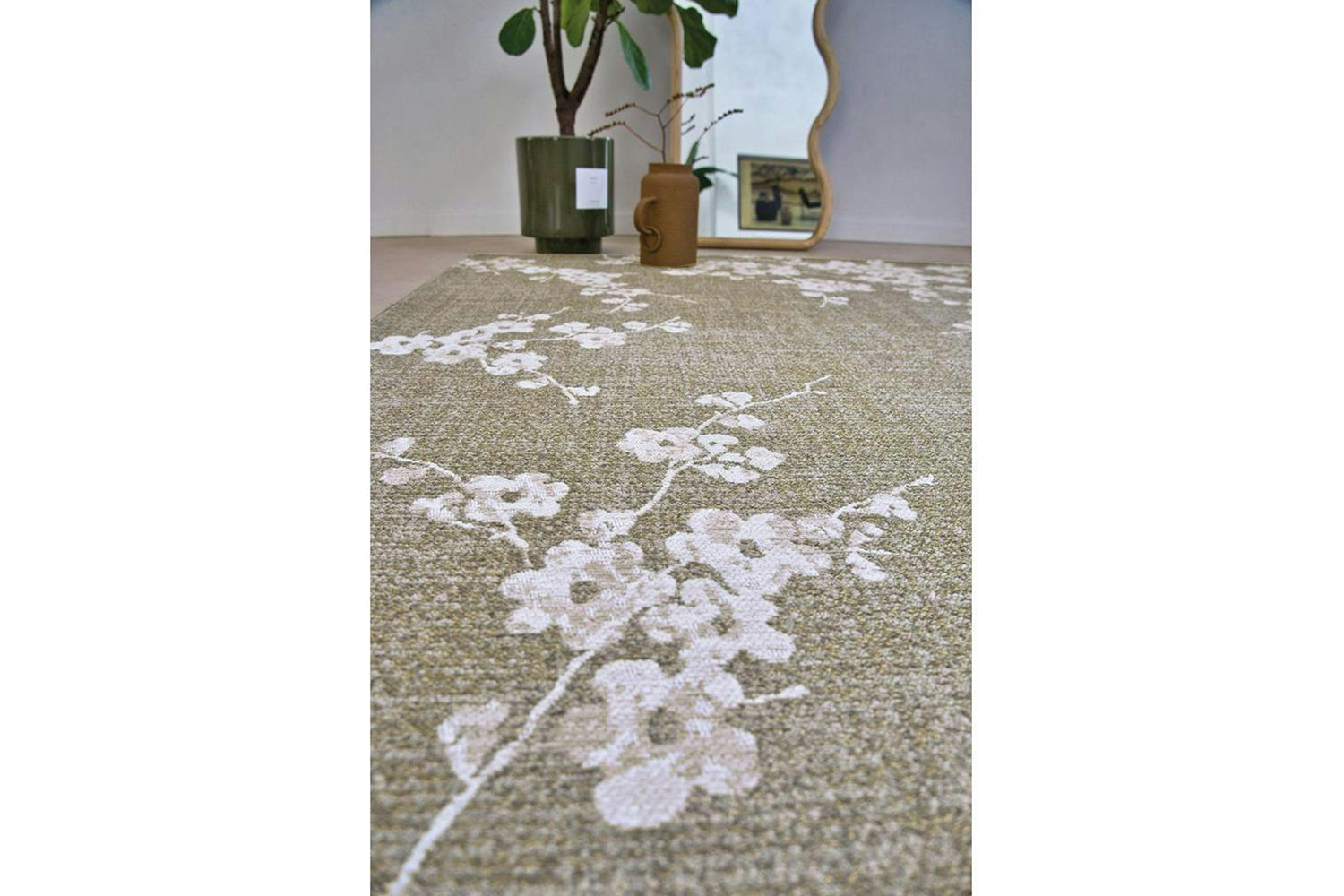 Louis De Poortere | Sakura Wet Garden Eco Rug | Green | 200 x 280 cm-3