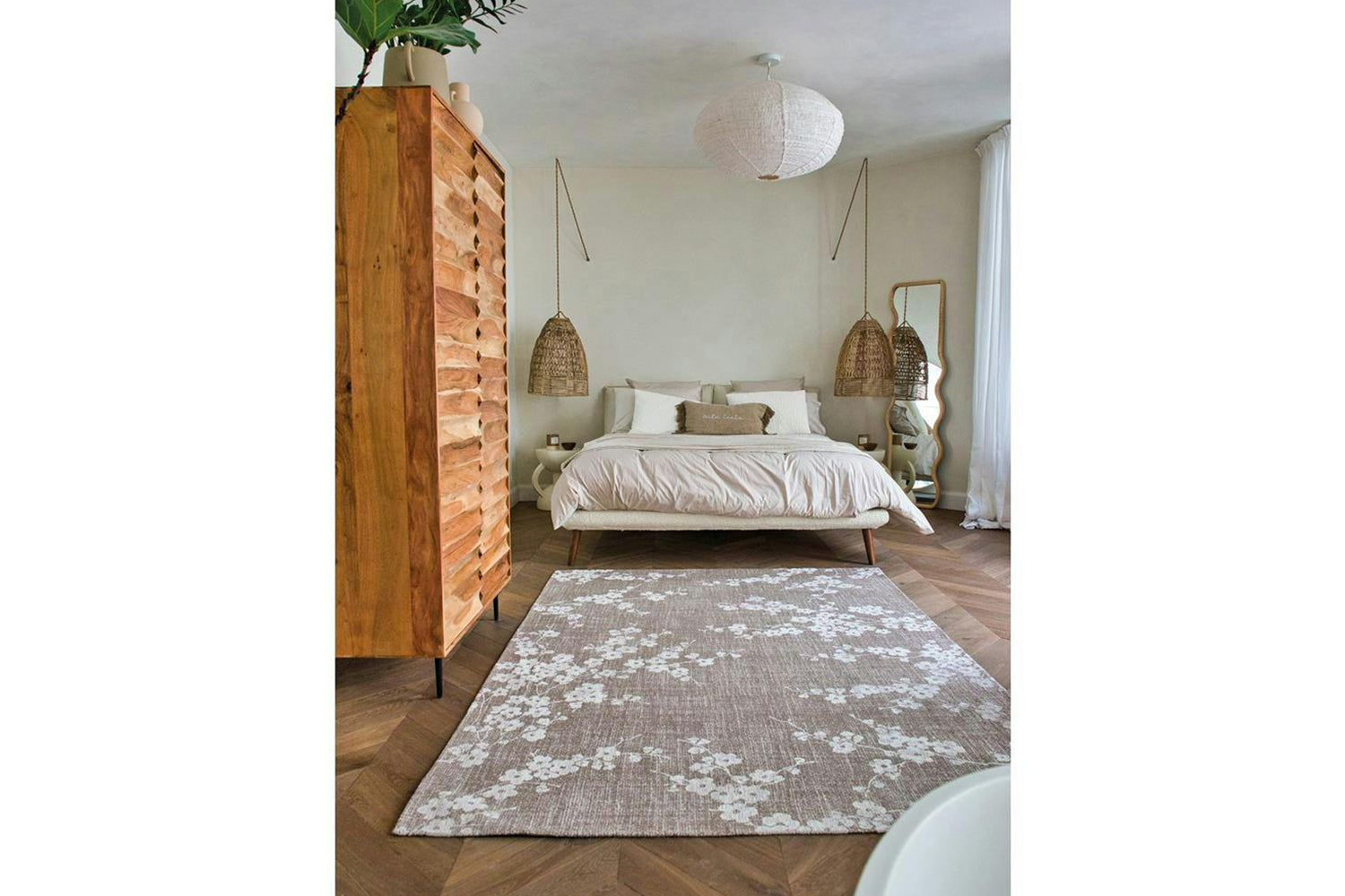 Louis De Poortere | Sakura Eco Rug | Grey | 140 x 200 cm-2