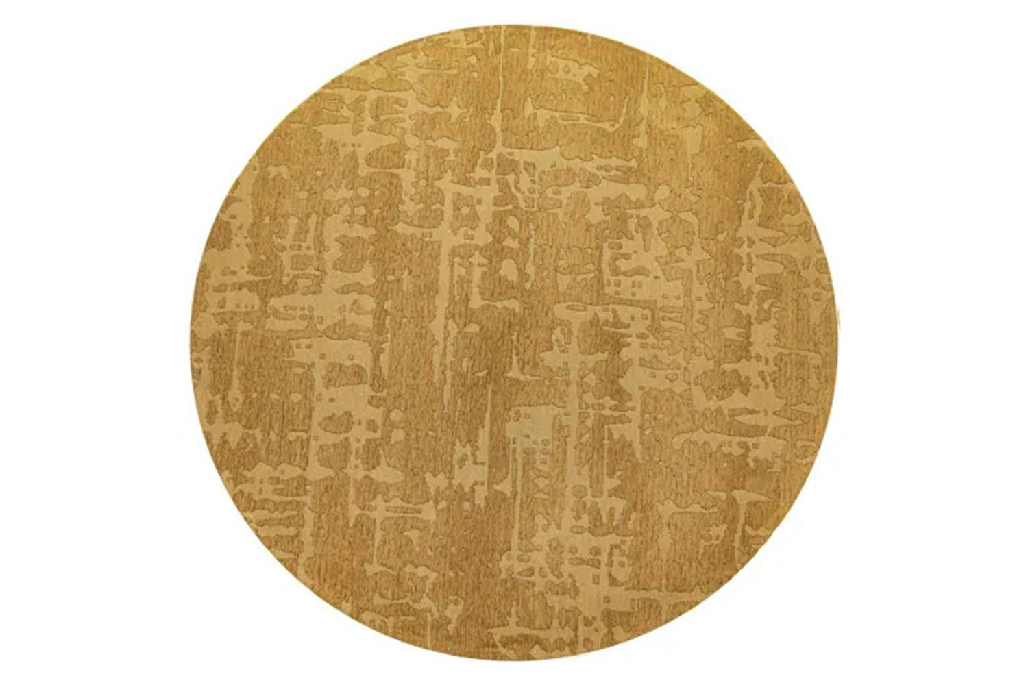 Louis De Poortere | Baobab Indoor Eco Round Rug | Yellow | 140 x 140 cm