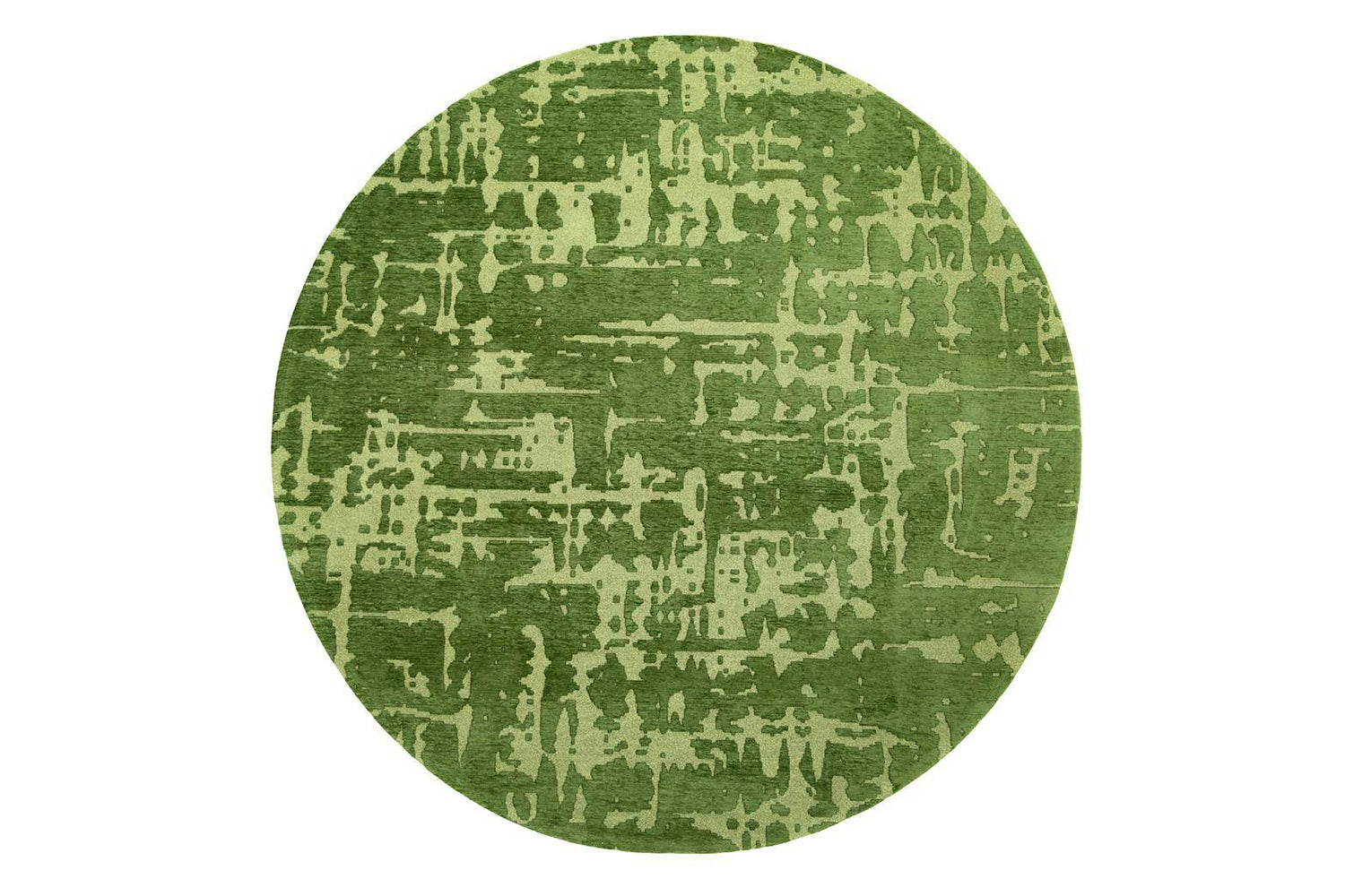 Louis De Poortere | Baobab Indoor Eco Round Rug | Perriers Green | 240 x 240 cm