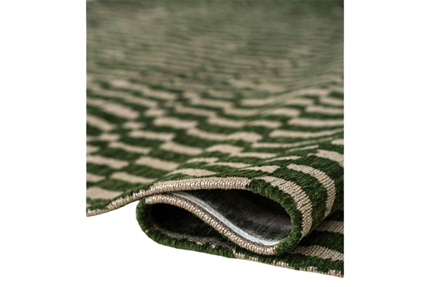 Louis De Poortere | Berber Indoor Eco Round Rug | Green | 140 x 140 cm-3