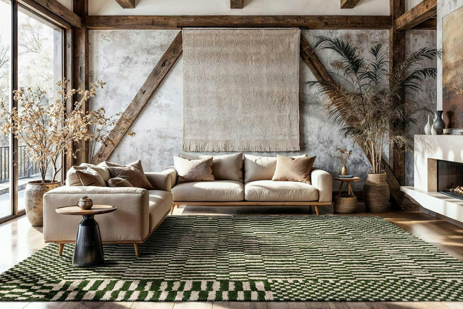 Louis De Poortere | Berber Indoor Eco Rug | Green | 280 x 390 cm-2