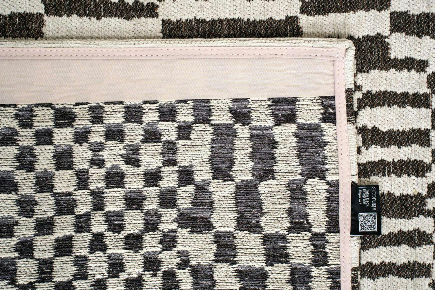 Louis De Poortere | Berber Caidal Indoor Eco Round Rug | Black/White | 240 x 240 cm-6