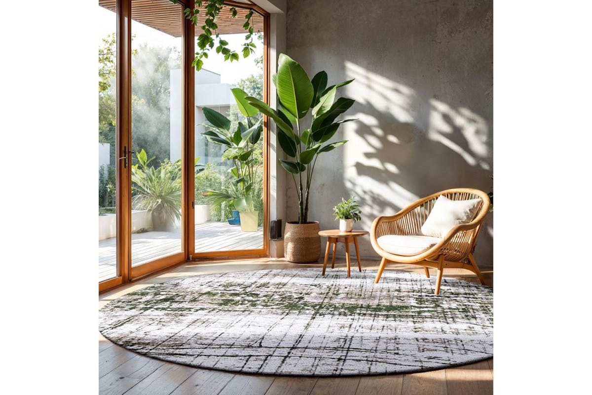 Louis De Poortere | Central Green Rug | 290 x 290 cm-2