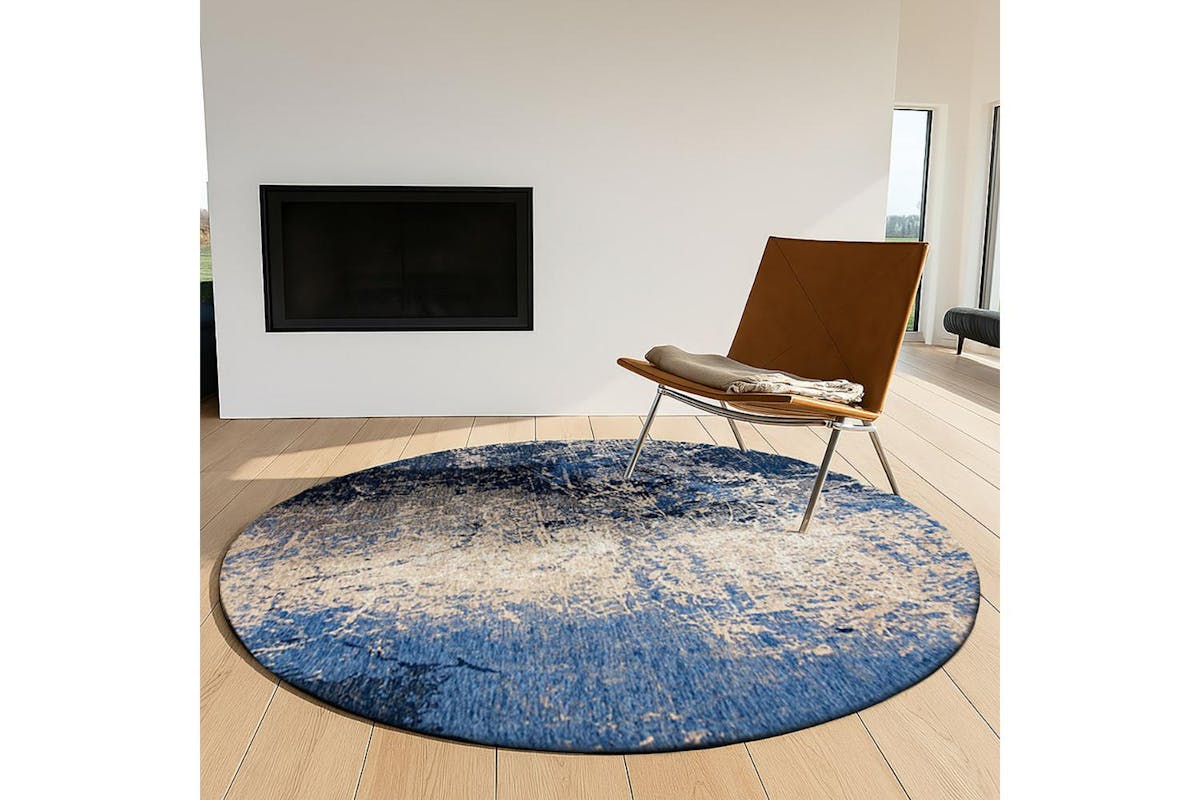 Louis De Poortere | Abyss Blue Rug | 290 x 290 cm-2