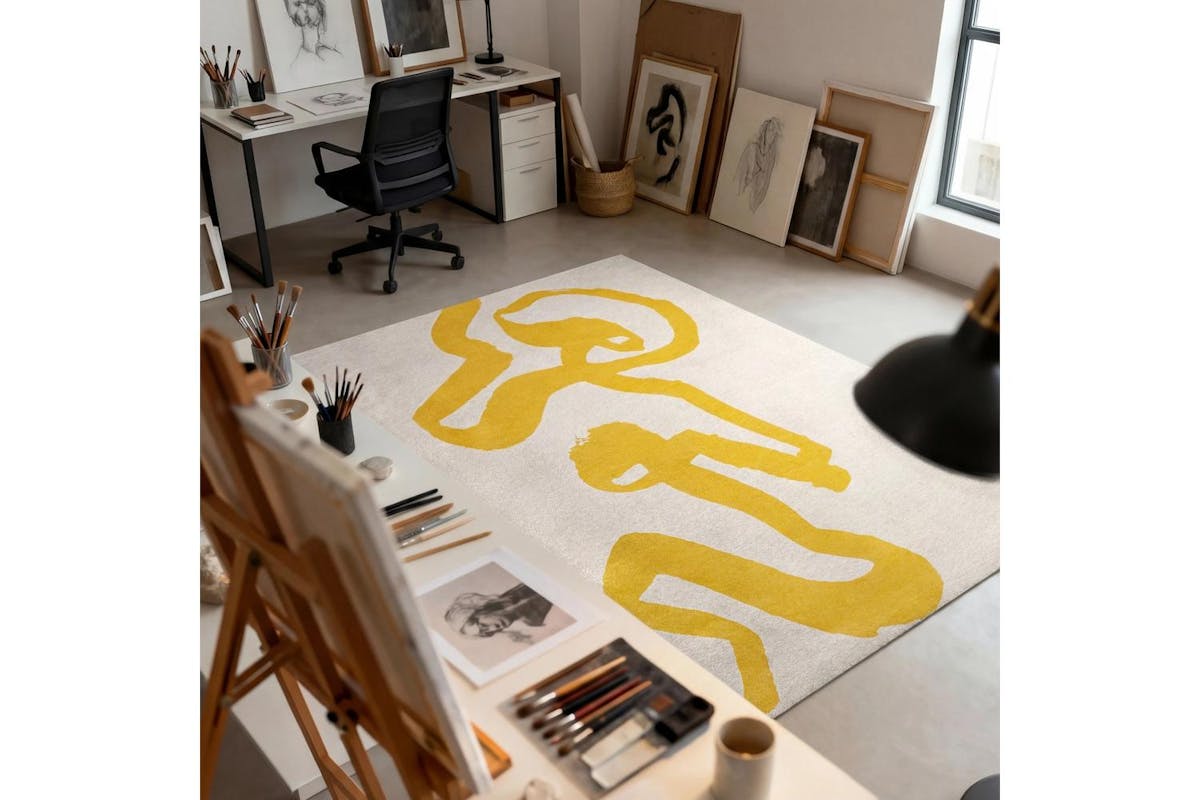 Louis De Poortere | Pure Yellow Rug | 200 x 280 cm-2